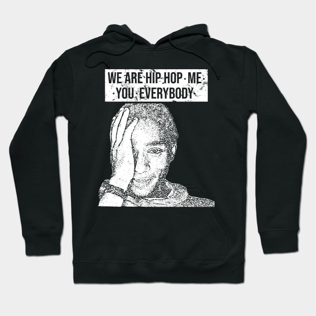 Mos Def // White retro // We are hip hop // Me//You//Everybody Hoodie by Degiab